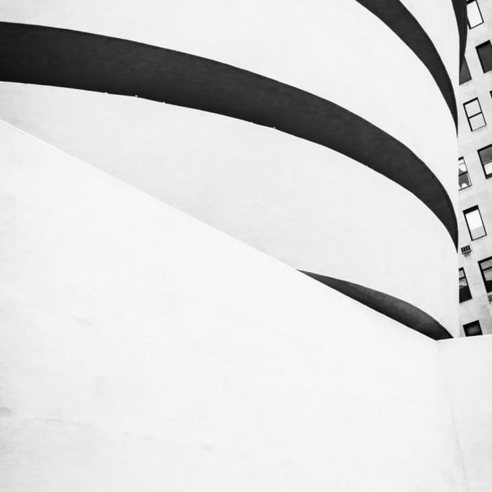 Detail of the Guggenheim Museum, New York City NM003