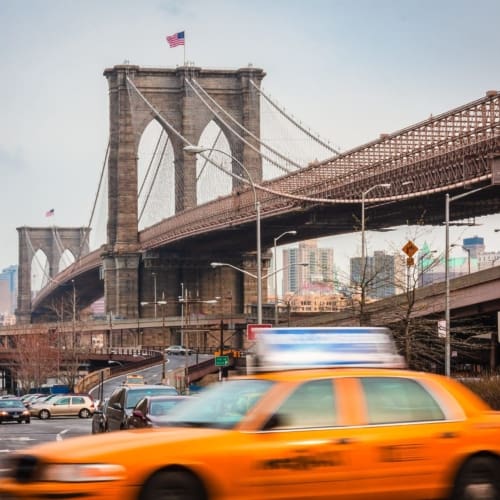 The Brooklyn Bridge from Manhattan, New York City NY035