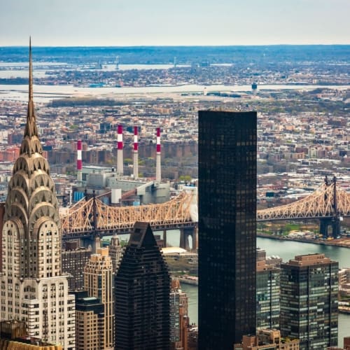 View north from the Empire State Building, New York City NY007