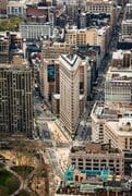 Broadway, Fifth Avenue and the Flatiron Building from the Empire State Building, New York City NY009