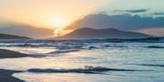 Winter sunset over Toe Head, Isle of Harris, Western Isles, Scotland. HB028