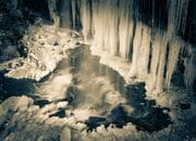 Frozen Grassy Creek Falls, Little Switzerland, North Carolina, USA. CM017