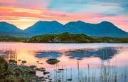 The Twelve Bens or Benna Beola from Roundstone Bog, Connemara, County Galway. IL011