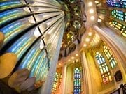 Windows and Organ Pipes in the Sagrada Familia Basilica, Barcelona, Spain. BC021