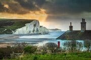 The Seven Sisters from Cuckmere, East Sussex, England EL001