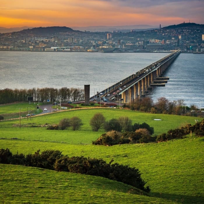 Tay Road Bridge from Northfield, Fife, Scotland. DD046