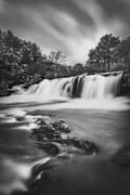 Monochrome image of the Falls of Kenknock, Glen Lochay, Perthshire, Scotland SM052