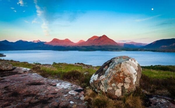 Ben Damph Forest from Inveralligin, Wester Ross, Scotland. SC087