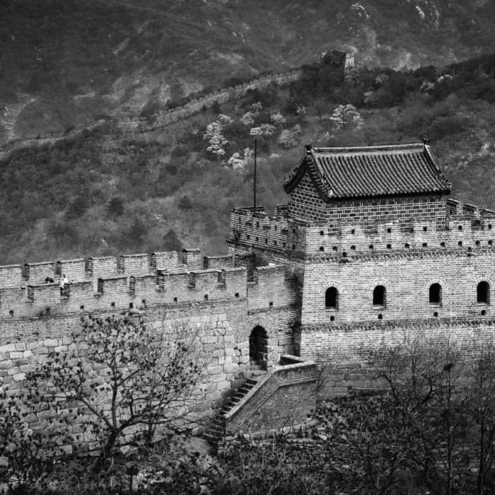 Fortress on the Great Wall of China at Mutianyu, near Beijing. ZM009