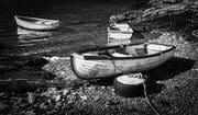 Moored boats, Connemara, Ireland. IM002