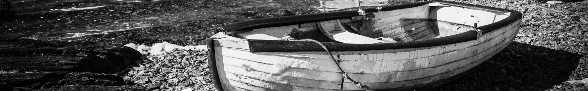 Moored boats, Connemara, Ireland. IM002