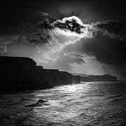 The Seven Sisters cliffs from Cuckmere, East Sussex, England. EM003