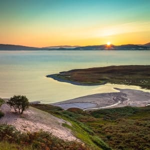 Sunset over Sand, Applecross, Scotland. AP001