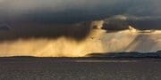 Storm passing down the Tay Estuary from Dundee Riverside, Dundee, Scotland. DD162