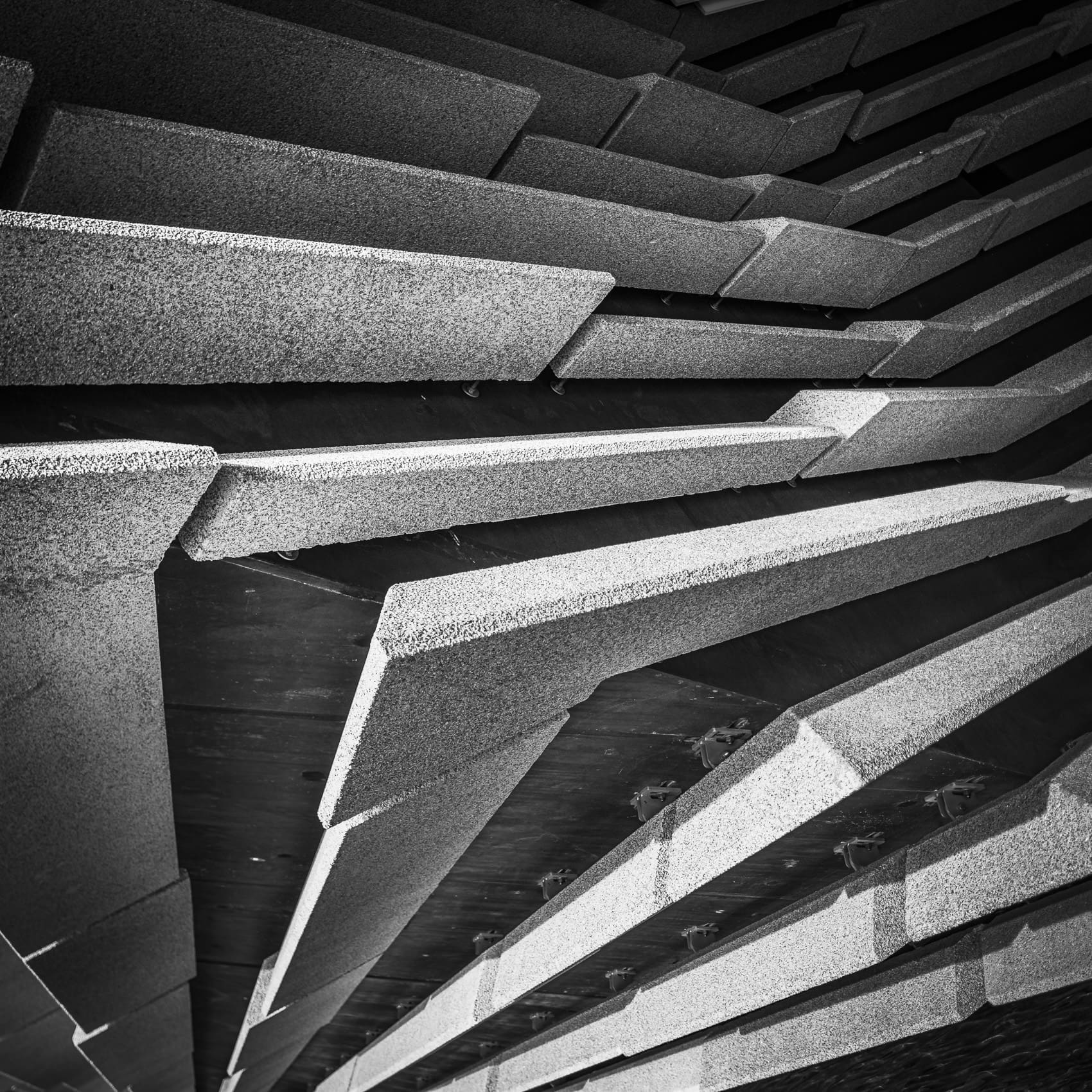 Detail of the V&A Dundee building, Dundee, Scotland.