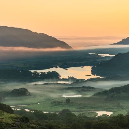 The Lakes of Killarney from Ladies&#039; View, County Kerry