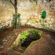 St Bernard's Well by the River Blackwater near Fermoy, County Cork, Ireland.  BW027