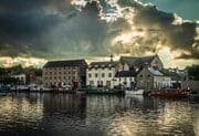 The town of Graiguenamanagh, on the River Barrow, County Kilkenny, Ireland. BR012