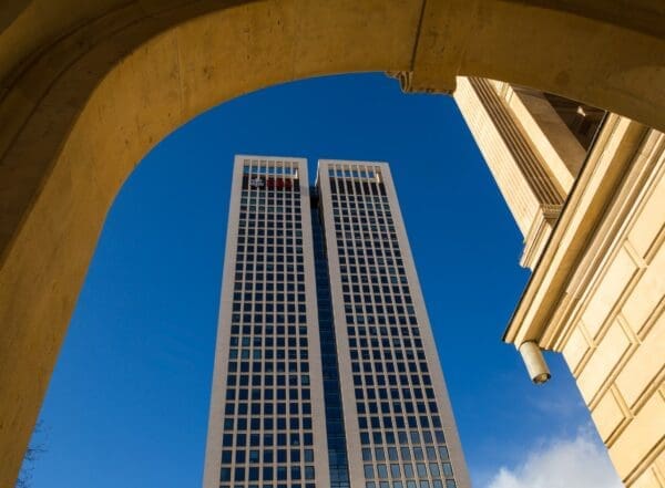 Financial business towers in Frankfurt am Main. FF024