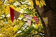 'Guerilla knitting' near St Salvador's Church, Dundee, Scotland. DD152