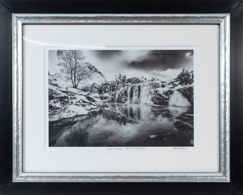 Framed Image of 'Frozen Coupall Falls'