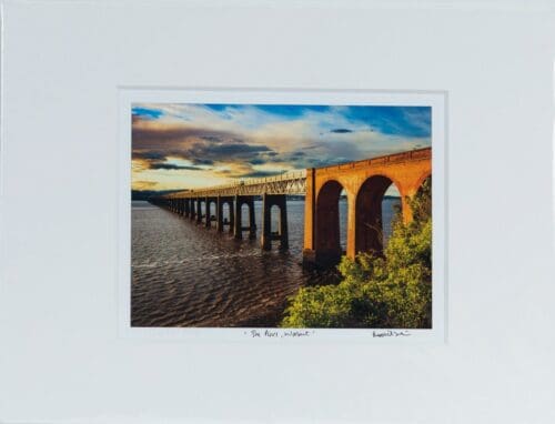 Mounted Print of 'The Piers, Wormit'